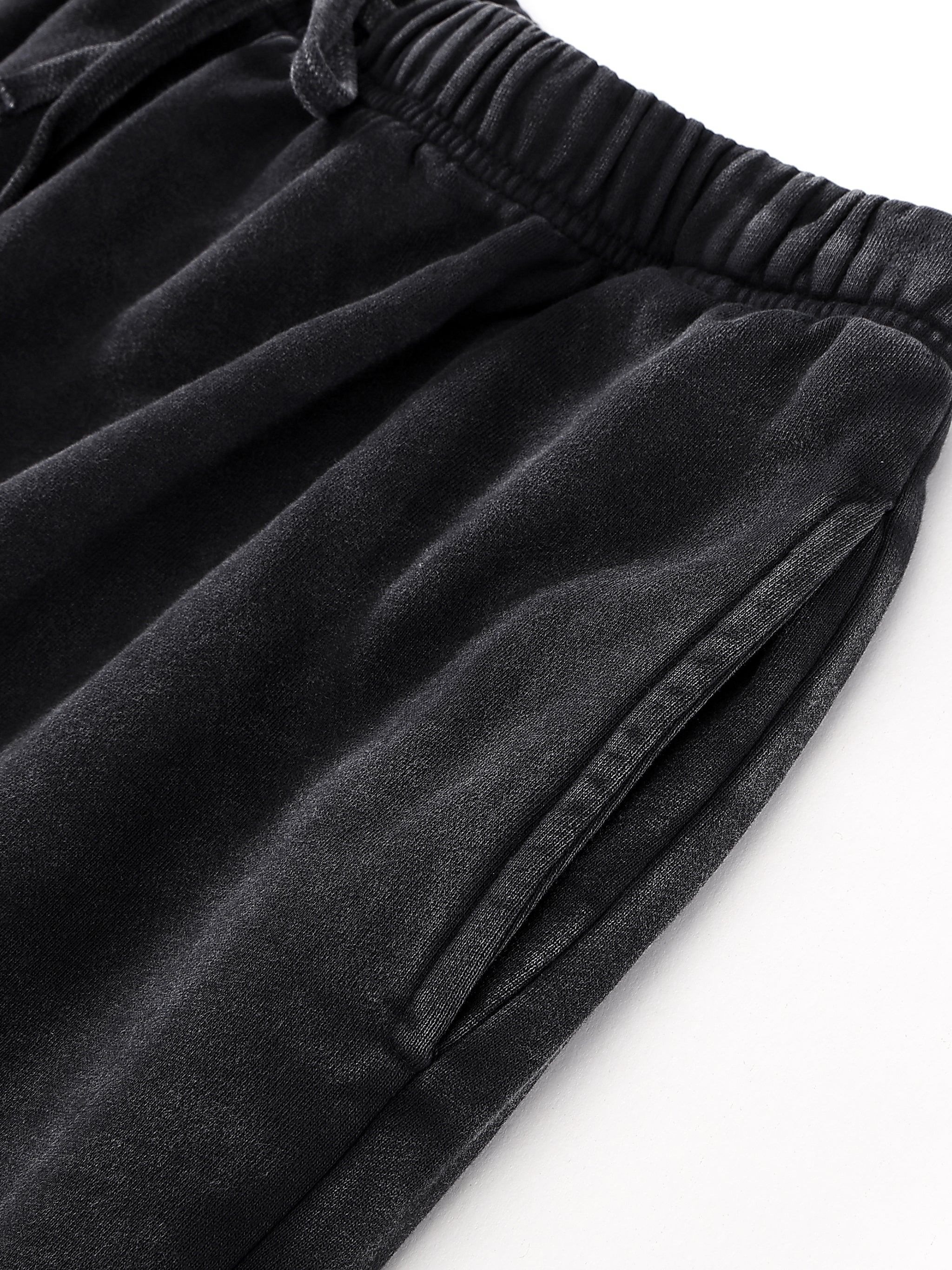 ETRNL Snow Washed Raw Hem Shorts