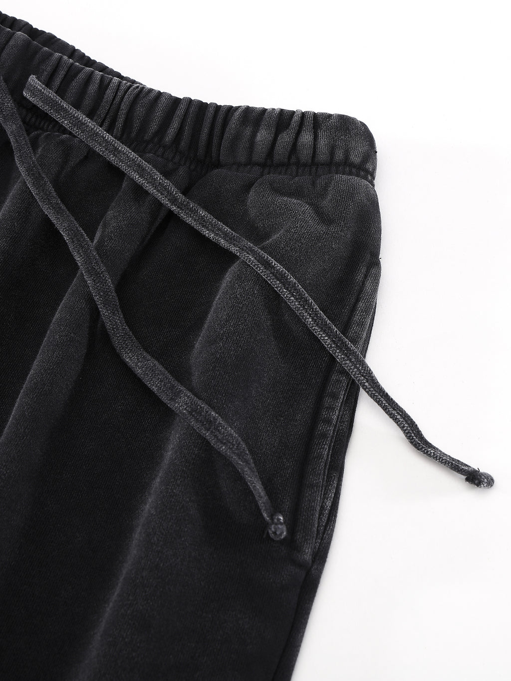 ETRNL Snow Washed Raw Hem Shorts